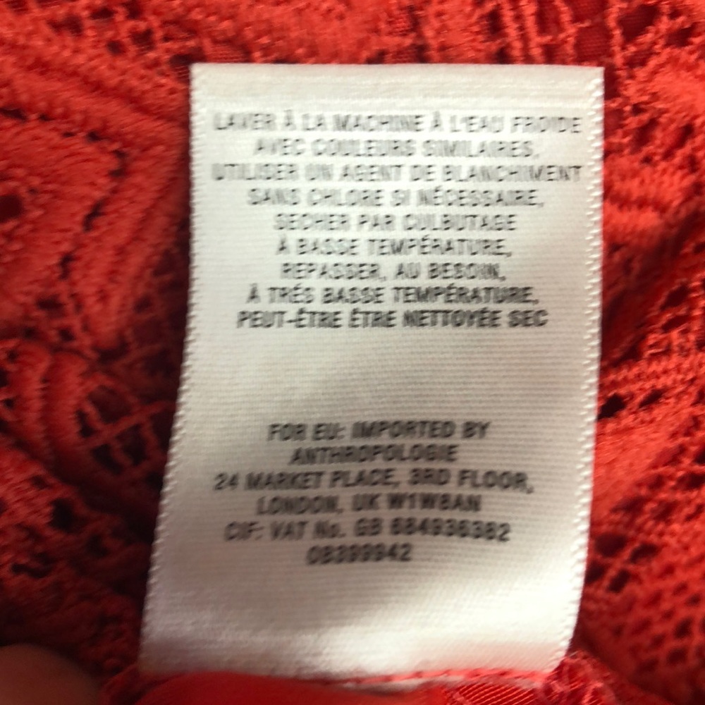 SOLD NWOT Anthropologie Maeve Prima Lace Dress - Picture 7 of 7